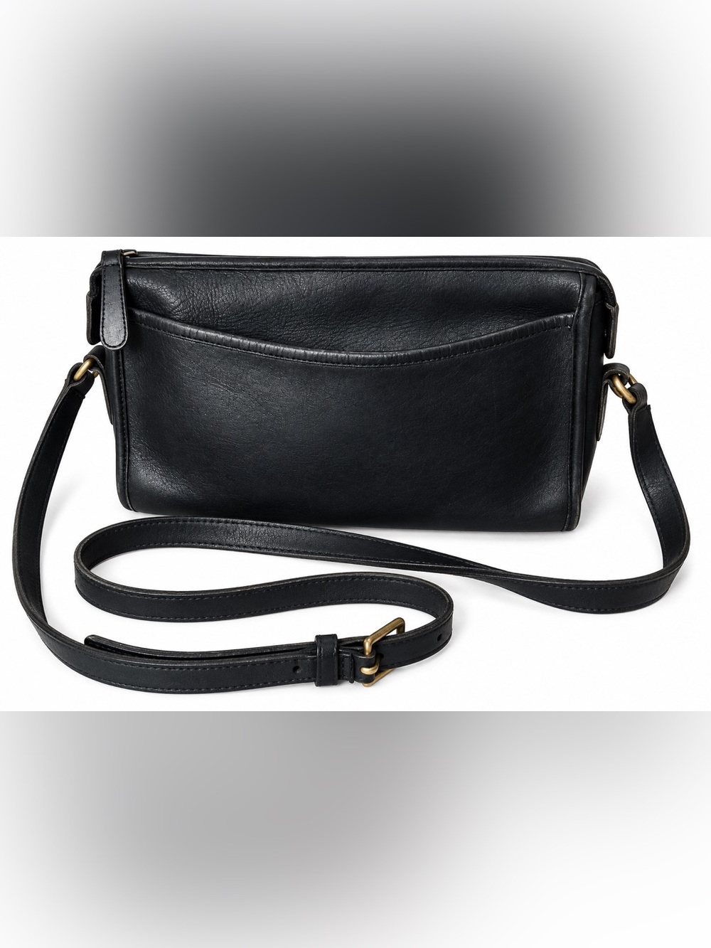 Vintage Coach Taylor Crossbody Black Leather Bag 9944 USA Made Heritage